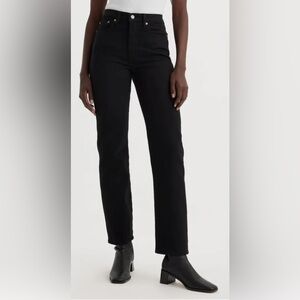 Levi’s Wedgie Straight Leg Black Jeans